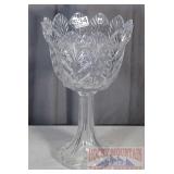 Tall Lead Crystal Compote.