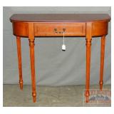 Mahogany Finish 1 Drawer Console Table.