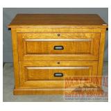 Quality Oak Arts & Crafts Style Lateral File.