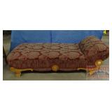 Fantastic Antique Oak Fainting Couch.