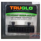 New TruGlo 1/2" 1 PC Picatinny Riser Mount.