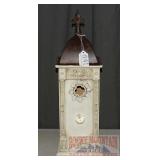 19" Decorative Birdhouse W/ Tin Roof.