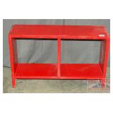 Small Red Painted Shelf.