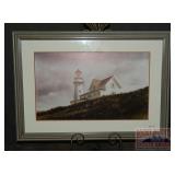 Framed & Matted Lighthouse Fine Art Print.