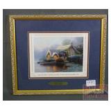 Thomas Kinkade Custom Framed Print W/ COA.