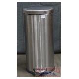 Stainless Steel Step On Trash Can.