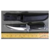 11" Straight Blade Knife W/ Sheath.