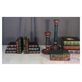 Candle Holders, Book Style Bookends & More.