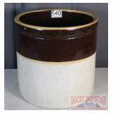 2-Tone Banded Crock.10.5' high.