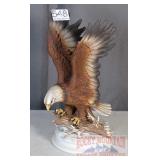 Porcelain Eagle W/ Outspread Wings Figurine.