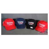 4 Asst. Color Trump 2020 Caps.