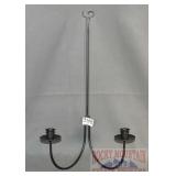 Black Iron Wall Mount Candle Holder.