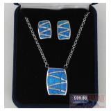 Montana Silversmiths Modern Opal Necklace Set