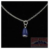 Montana Silversmiths Lapis Tear Drop Pendant.