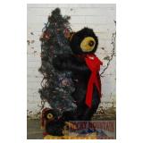 48' Bear & Cub W/ Lighted Christmas Tree.