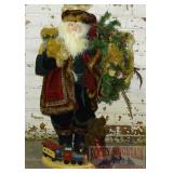 34" Standing Santa W/ Toys.