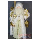 Large 28" Tree Topper Style Santa W/ Skates.