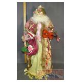Large 28' Tree Topper Style Santa W/ Violin.