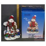 Jolly Musical Snow Man W/ Box. 9" high.