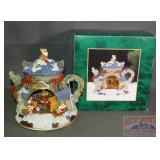 Musical Christmas Tea Pot W/ Box, 8' high.