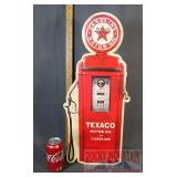 Cool 24" Embossed Texaco Gas Pump Sign.