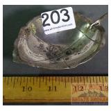 Vintage Hand Made Sterling Leaf Bowl, 1.87 OZT.