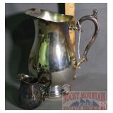 Silverplate Pitcher & Creamer.