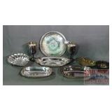 Asst. Vintage Silverplate Trays, Bowls & More.