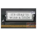 Double Sided Enamel Desk Flipper Sign. 10'