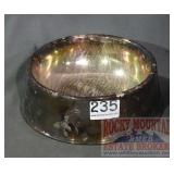 Silverplate Pet Dish.