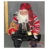 Lyn Donovan Seated Santa Doll, 12' high.