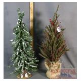 2-22" Table Top Christmas Trees.