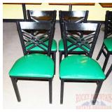 4 Black Dining Chairs.