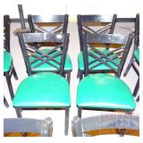 4 Black Dining Chairs.