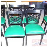 4 Black Dining Chairs.