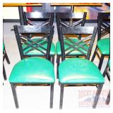 4 Black Dining Chairs.