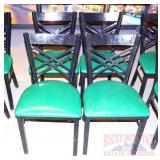 4 Black Dining Chairs.