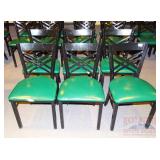 6 Black Dining Chairs. 6 Black Dining Chairs.