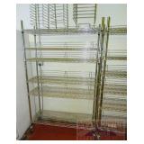 Stainless Steel Rolling Metro Shelf. Stainless Steel Rolling Metro Shelf.