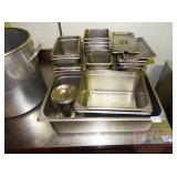 Assorted SS Steam Table & Other Pans/Lids. Assorted SS Steam Table & Other Pans/Lids.