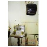 Stainless Steel Hand Sink w/ Faucet. Stainless Steel Hand Sink w/ Faucet.