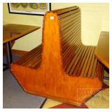 Slat Style Wooden 2 Sided Booth Bench. Slat Style Wooden 2 Sided Booth Bench.