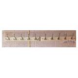 2 Wall Mount 5 Hook Coat Racks. 27' wide. 2 Wall Mount 5 Hook Coat Racks. 27' wide.