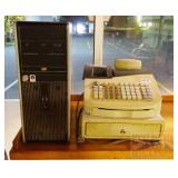 Cash Register & HP Computer, Untested.