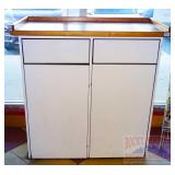 Commercial Double Trash Can Cabinet.