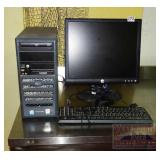 MPC Computer w/ Dell 19" LCD Monitor, Untested.