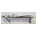 Stainless Steel Wall Shelf.  54"X15"