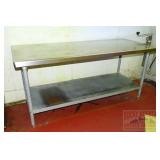 Stainless Steel Top Table & Can Opener. 34X72X30