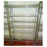 Stainless Steel Rolling Metro Shelf. 77'X48'X18' Stainless Steel Rolling Metro Shelf. 77'X48'X18'