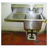 Stainless Steel NSF Prep Sink with Faucet. 39X24 Stainless Steel NSF Prep Sink with Faucet. 39X24